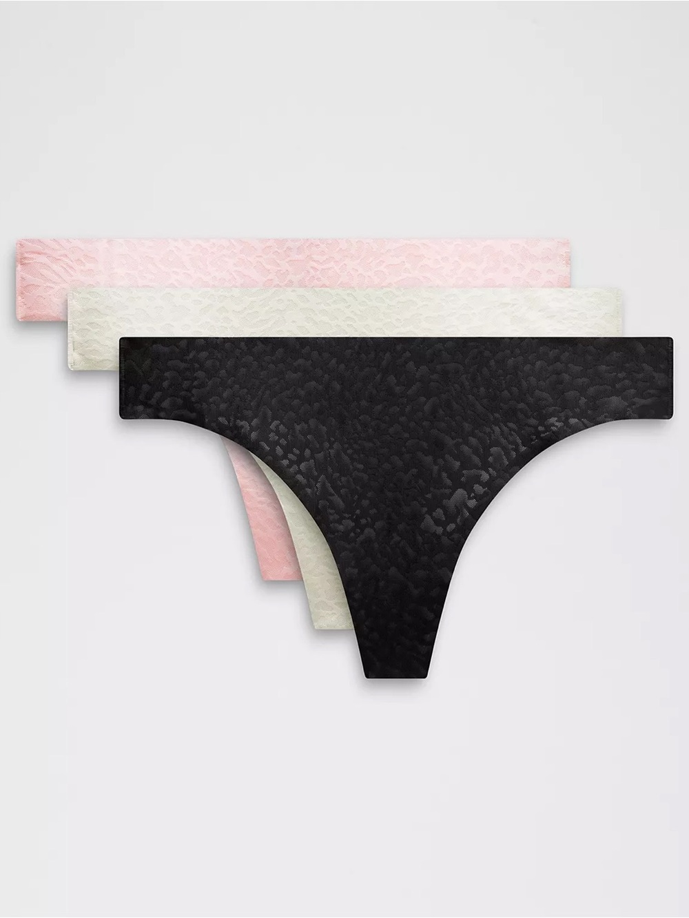 InvisiWear Mid-Rise Thong Underwear Performance Lace